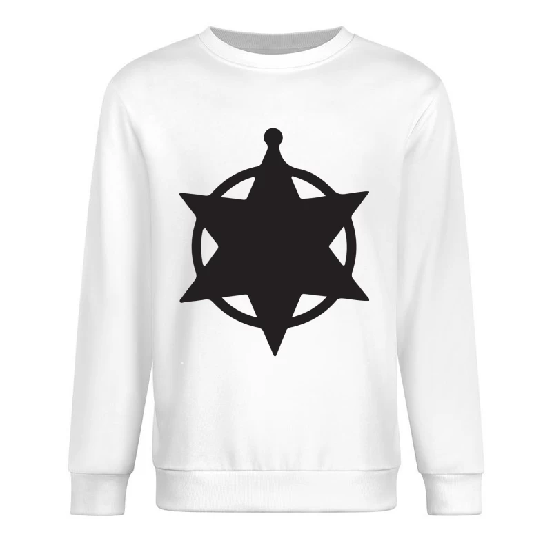 Étoile nautique noire Homme Sweat-shirt à enfiler