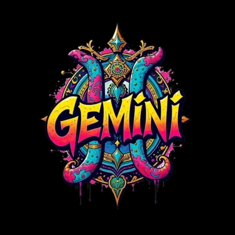 Gemini Zodiac Art Pin