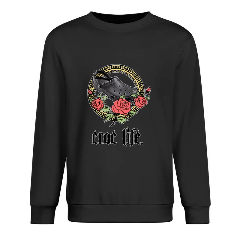 Croc Life Aesthetic Male Pullover Sweatshirt