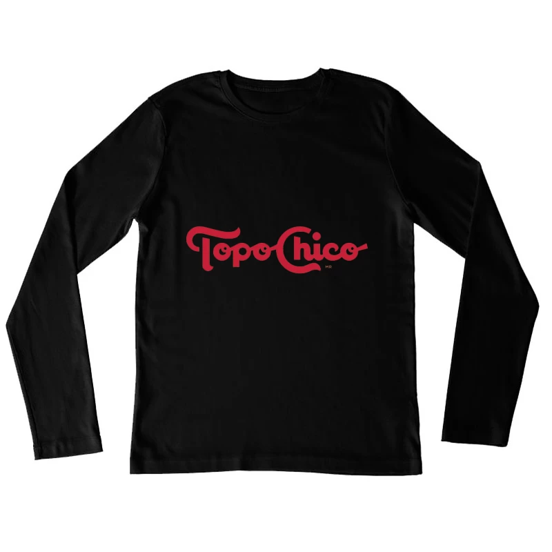 Topo Chico Vintage-Style Red Logo Design Female Long Sleeve T-Shirt