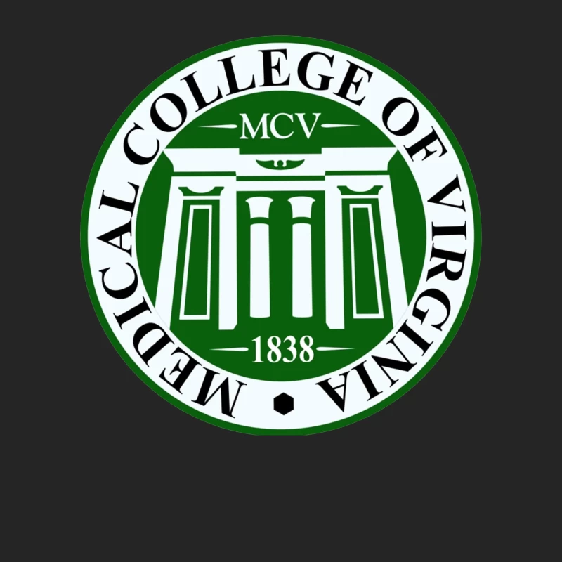 Medical College of Virginia (MCV) Historical Academic Seal from 1838 Male Pullover Sweatshirt