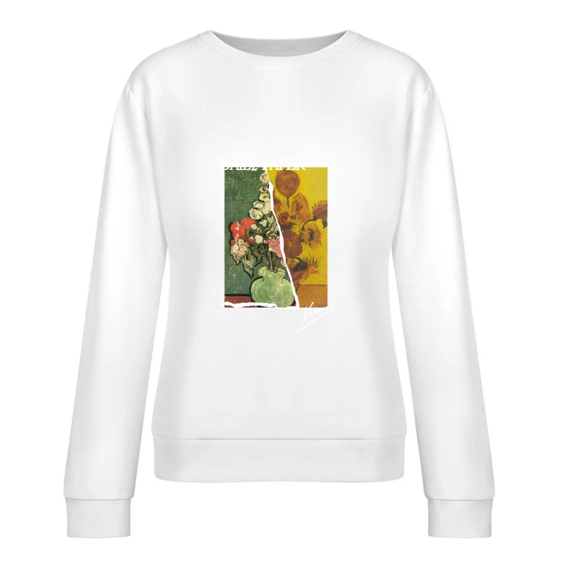 Vincent van Gogh Blumenmischung Damen Pullover Sweatshirt
