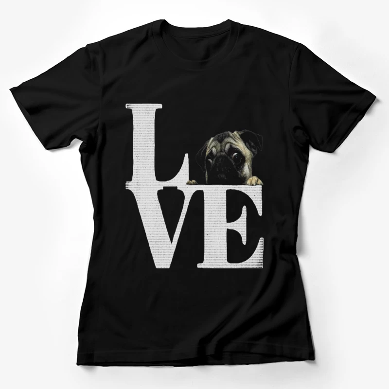 Amour avec un Carlin Femme T-Shirt