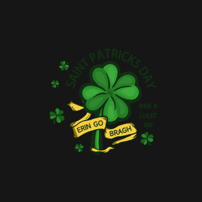 St. Patrick's Day Glücksklee Herren Langarm T-Shirt