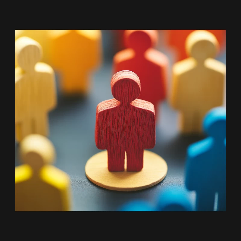 Diverse Colorful Figurines Representing Community Mouse Pad