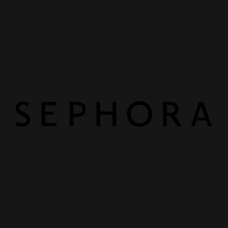 Sephora Black and White Corporate Logo Desk Mat