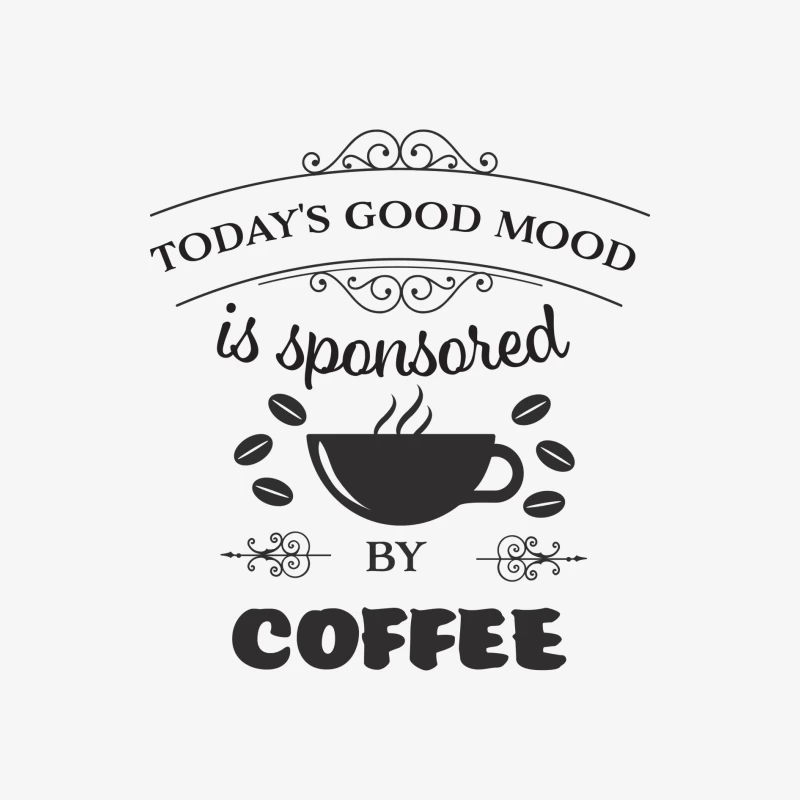 L'humeur de la journée sponsorisée par le café Femme Manches Longues T-Shirt