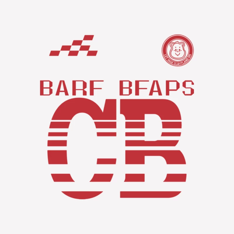 Rotes Textdesign mit CB-Motiv Herren T-Shirt