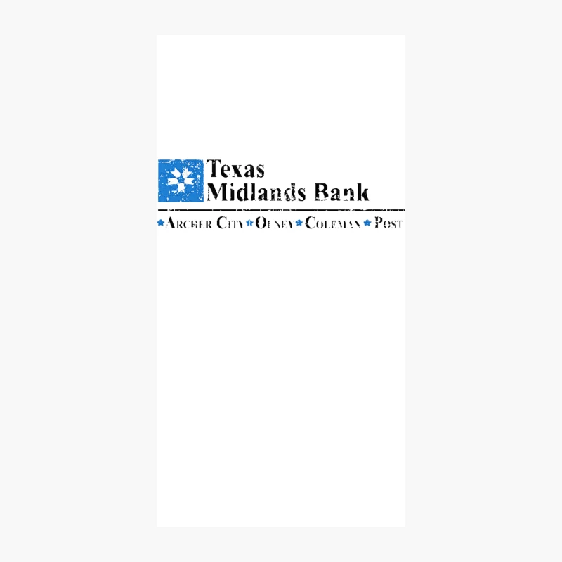 Texas Midlands Bank distressed iPhone Case