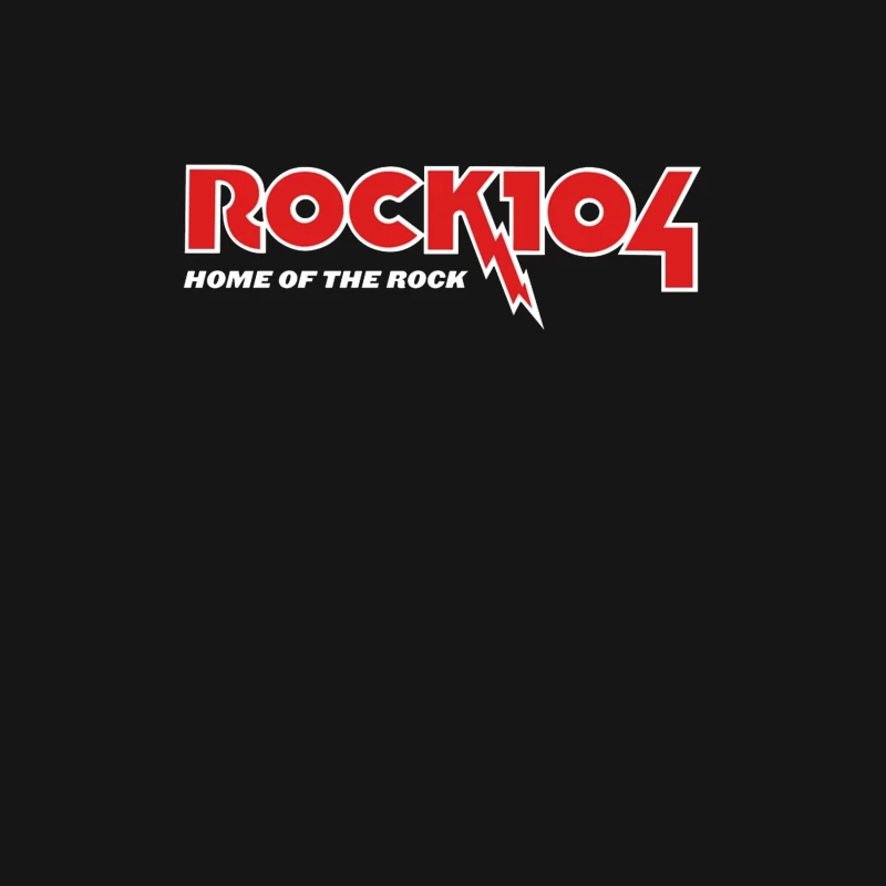 Rock Radio Station Logo with Lightning Bolt Female T-Shirt
