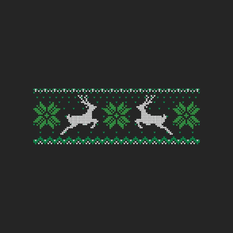 Motif de Noël avec cerfs et flocons Femme Sweat-shirt à enfiler