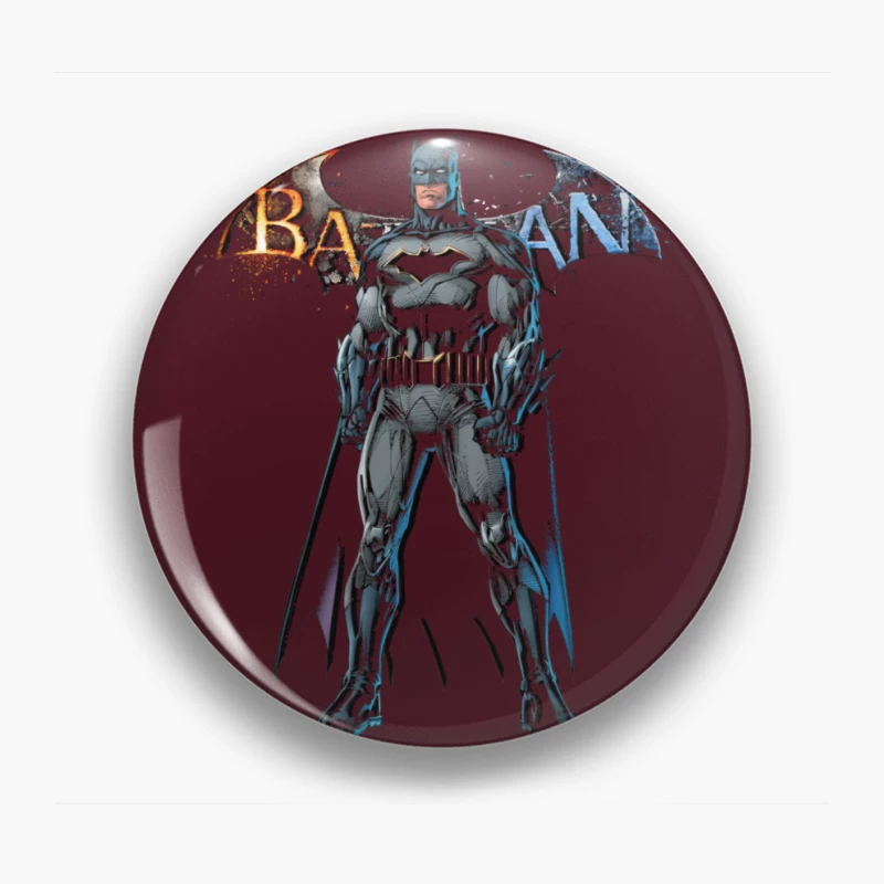Batman Character Illustration Pin