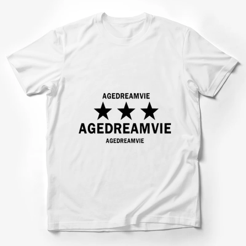 Dreifach-Stern-Design mit Text Herren T-Shirt