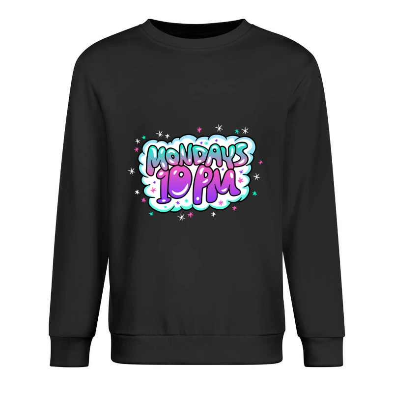 Montags um 10 Uhr - Buntes Design Herren Pullover Sweatshirt