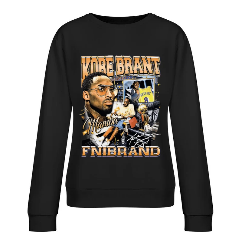 Kobe Bryant Vintage Design mit Lebender Collage Damen Pullover Sweatshirt