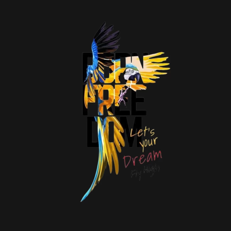 Born Free: Let Your Dreams Fly High Male Long Sleeve T-Shirt