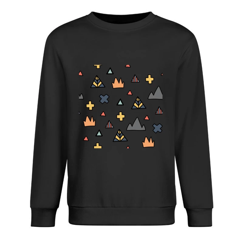 Motifs géométriques colorés Homme Sweat-shirt à enfiler