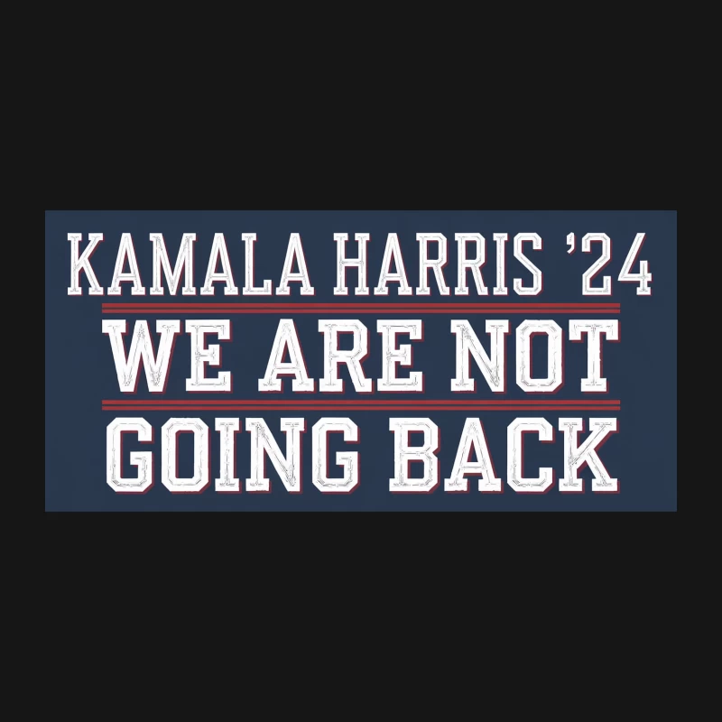 Kamala Harris 2024 Campaign Slogan: Bold Typography on Blue Desk Mat