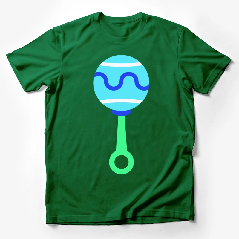 Hochet pour bébé bleu avec poignée Homme T-Shirt