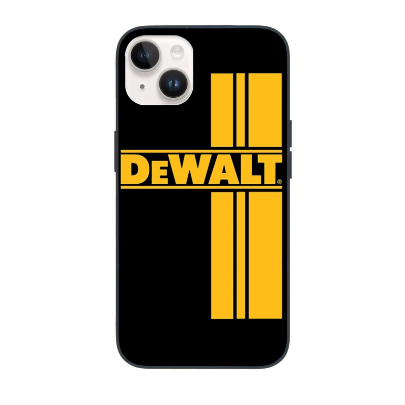 DeWalt Power Tools Brand Logo in Yellow iPhone Case