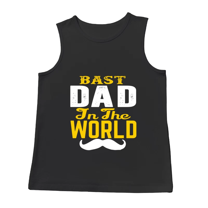 T-shirt Meilleur Papa du Monde avec Moustache Homme Débardeur
