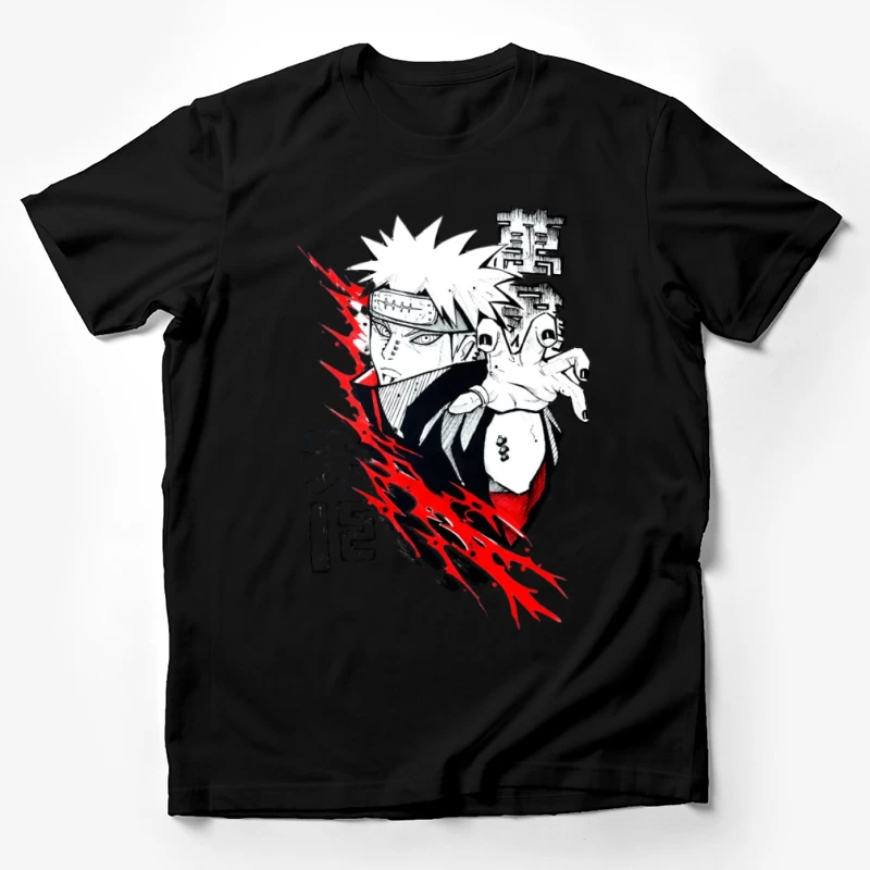 Anime-Charakter mit roter Aura Herren T-Shirt