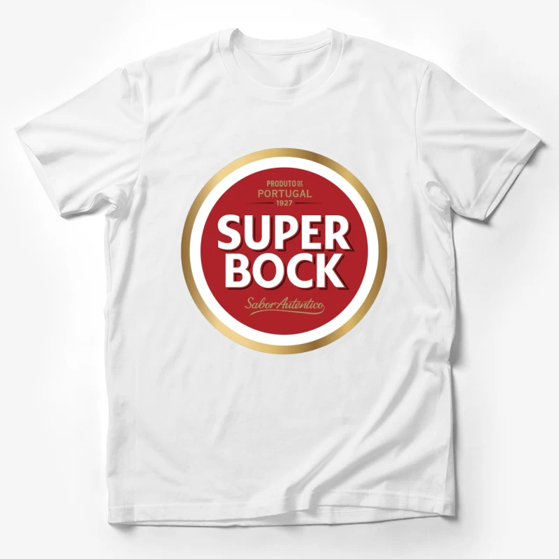 Super Bock Portuguese Beer Brand Logo Design from 1927 Male T-Shirt