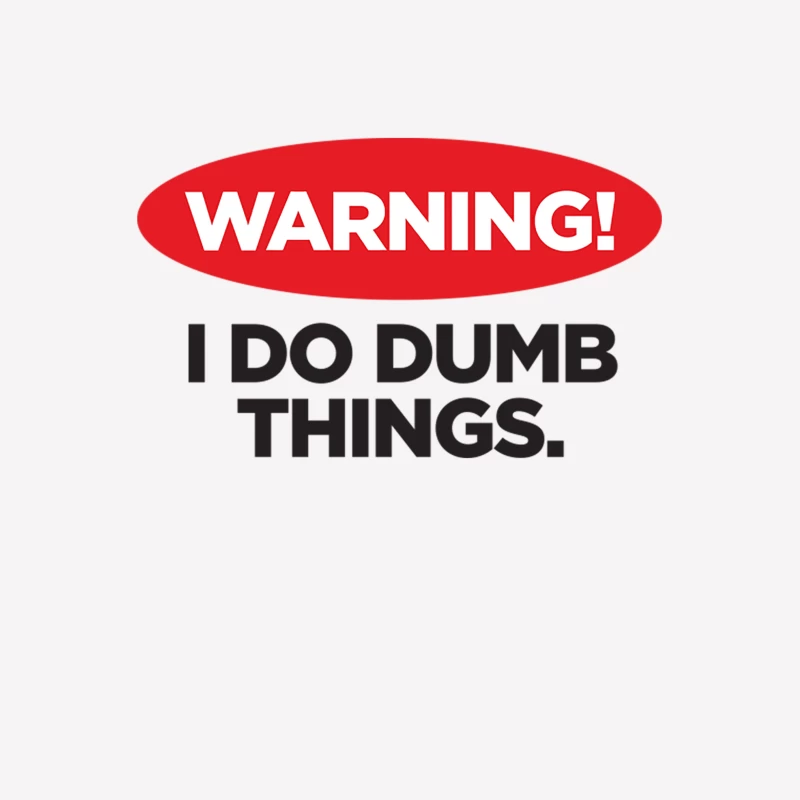 Warning Male T-Shirt