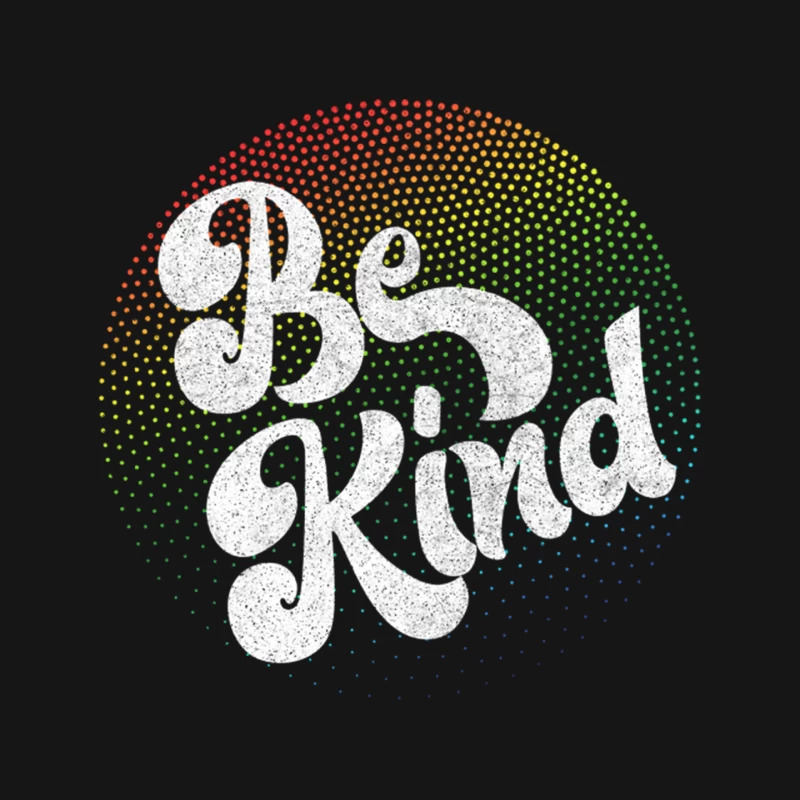 Be Kind  Retro Positivity Design Mouse Pad