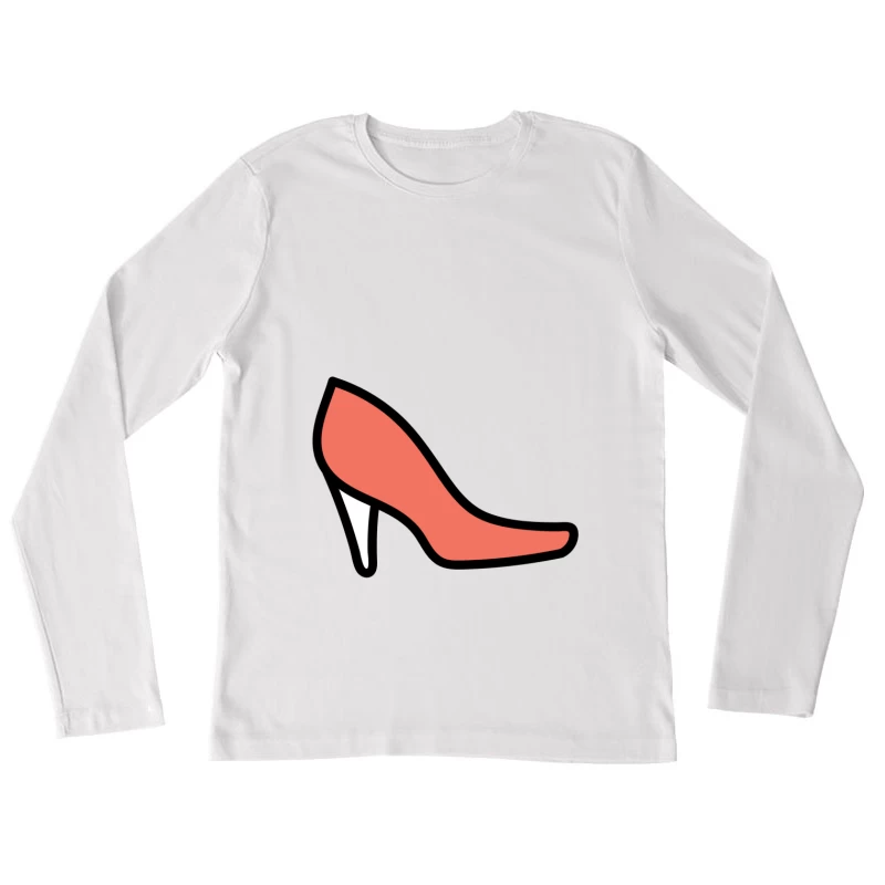 Icône de chaussure à talon rouge Femme Manches Longues T-Shirt