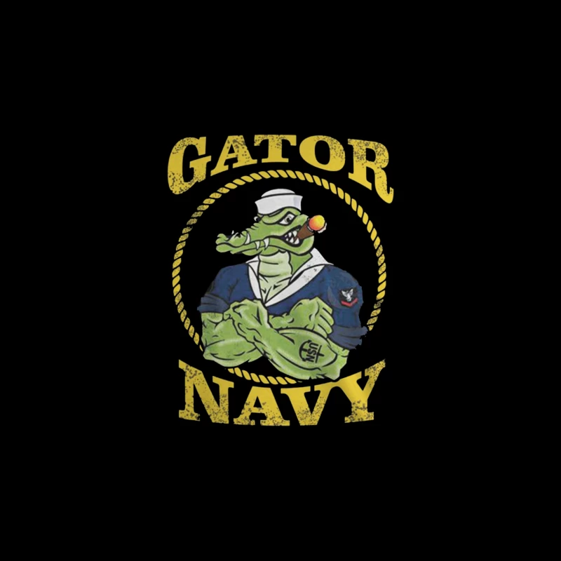 Gators Navy 2 Throw Pillow