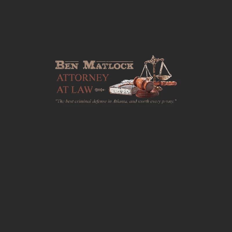 Matlock Attorney at Law, distressed Baseball Cap