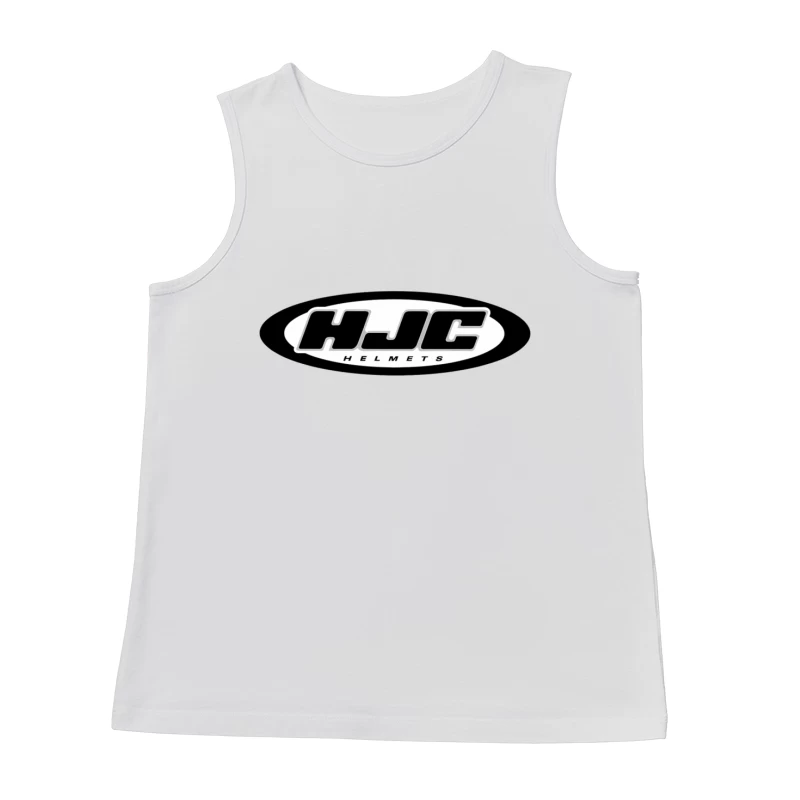 HJC Helmets Motorcycle Brand Logo in Black and White Male Tank Top