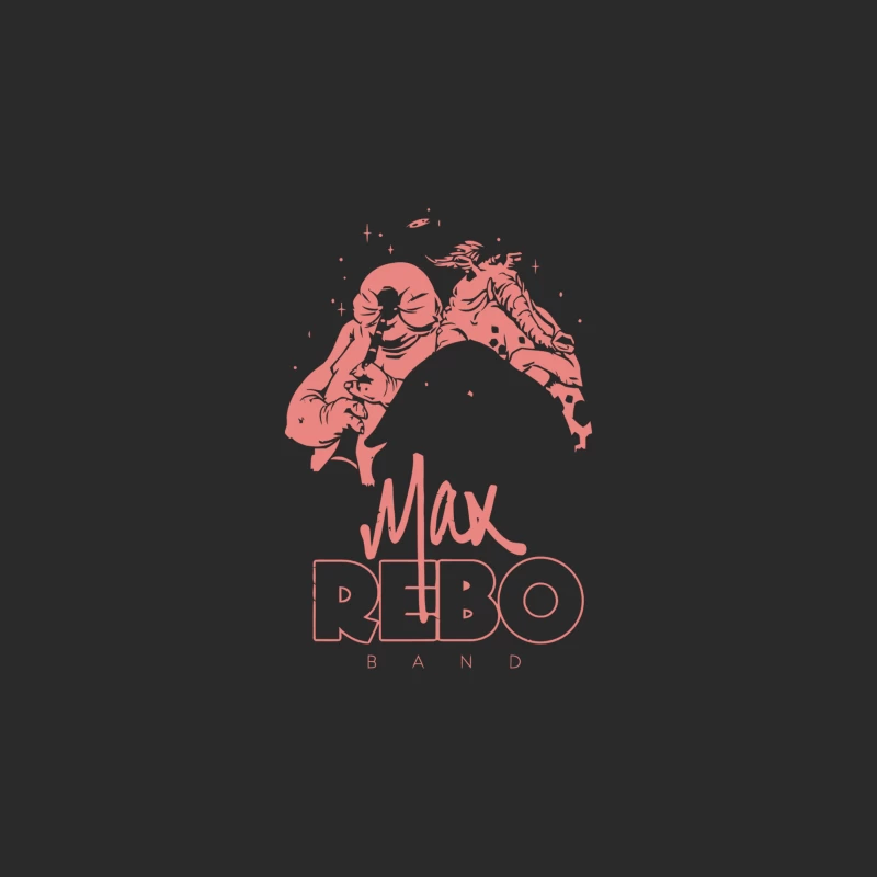 Monochrome Red Illustration: Max Rebo Band Logo Baseball Cap