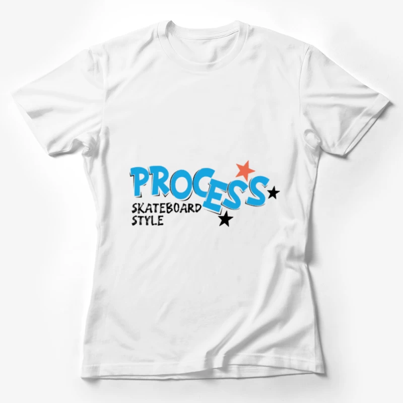 Process Skateboard Stil Design Damen T-Shirt