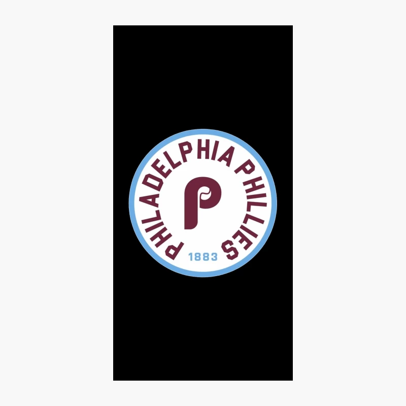 Philadelphia Phillies: Historic MLB Team Logo with Circular Design iPhone Case