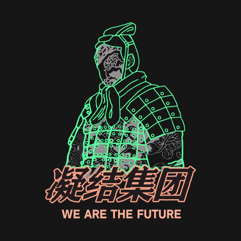 Futuristische Kriegerkunst Herren Langarm T-Shirt