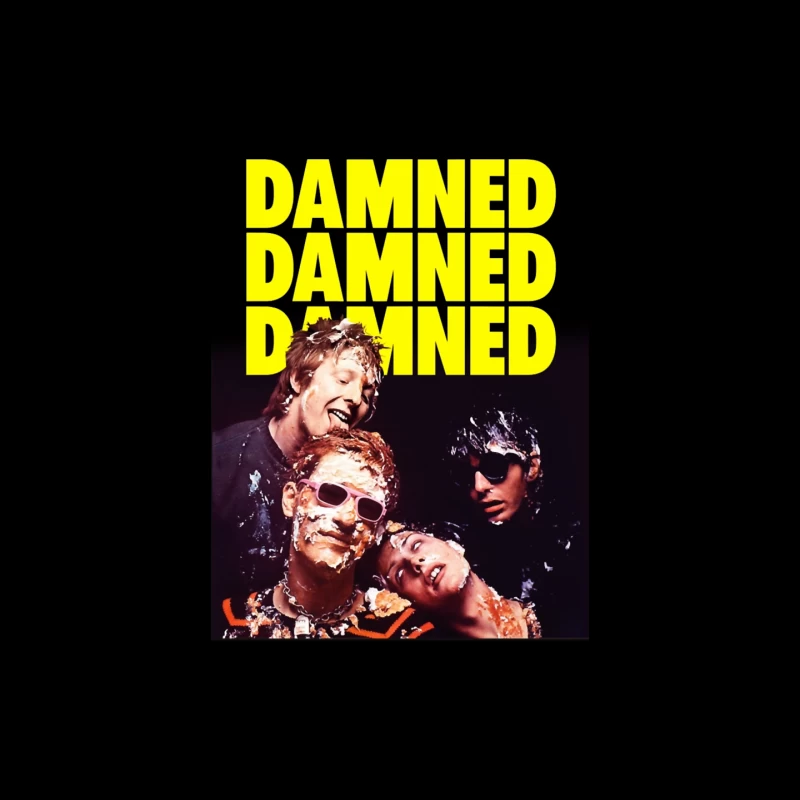 The Damned Punk Rock Band Vintage Album Cover Mouse Pad