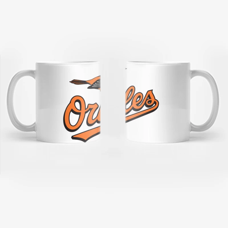 Baltimore Orioles MLB Baseball Team Logo with Orange Bird Mascot Coffee Mug