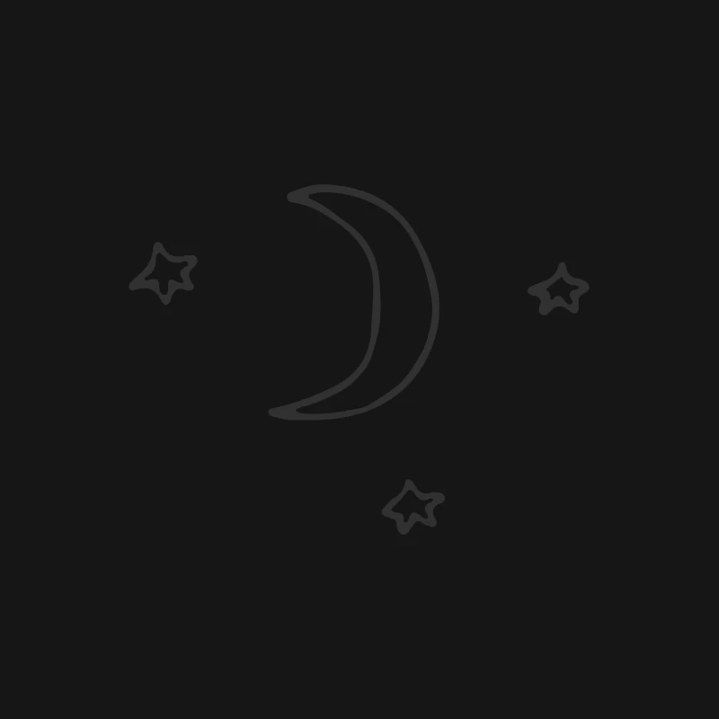 Lune et étoiles dans le ciel nocturne Femme T-Shirt