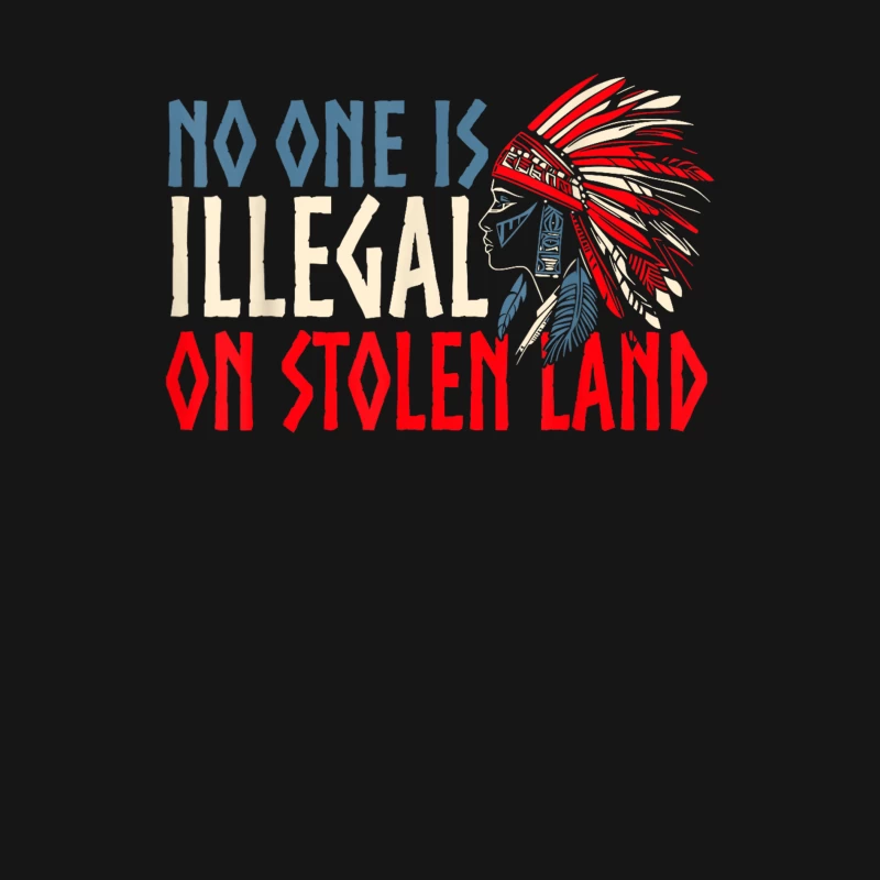 No one is illegal on stolen land Shirt Male Long Sleeve T-Shirt