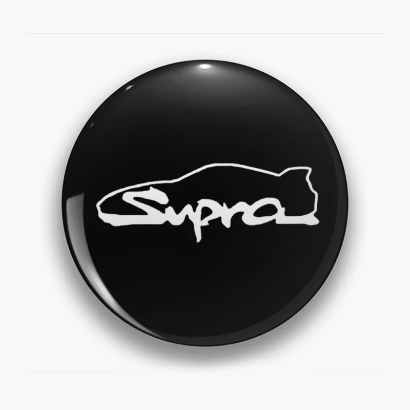 Toyota Supra Logo Minimalist Outline Design Pin