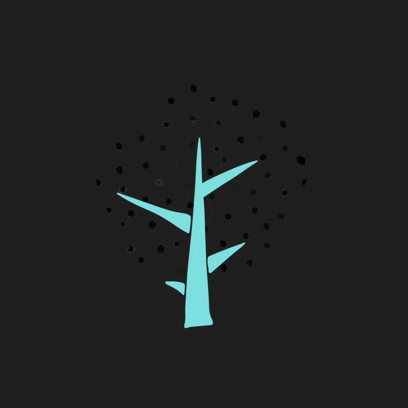 Arbre abstrait avec points Homme Débardeur