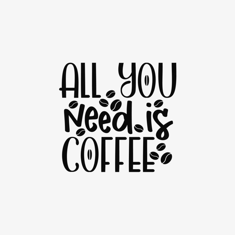 Tout ce dont vous avez besoin, c'est du café Homme Manches Longues T-Shirt