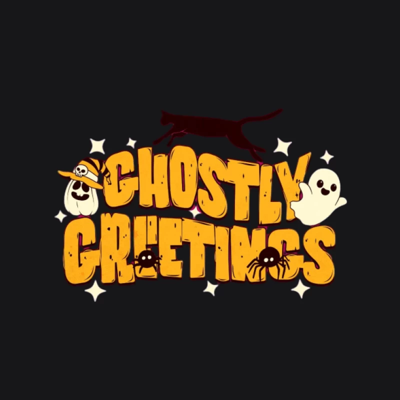 Salutations Fantomatiques avec Design d'Halloween Homme Sweat à capuche