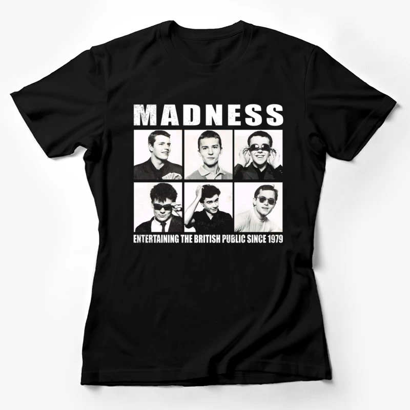 Vintage Portrait Collection of British Ska Band Madness - Since 1979 Female T-Shirt