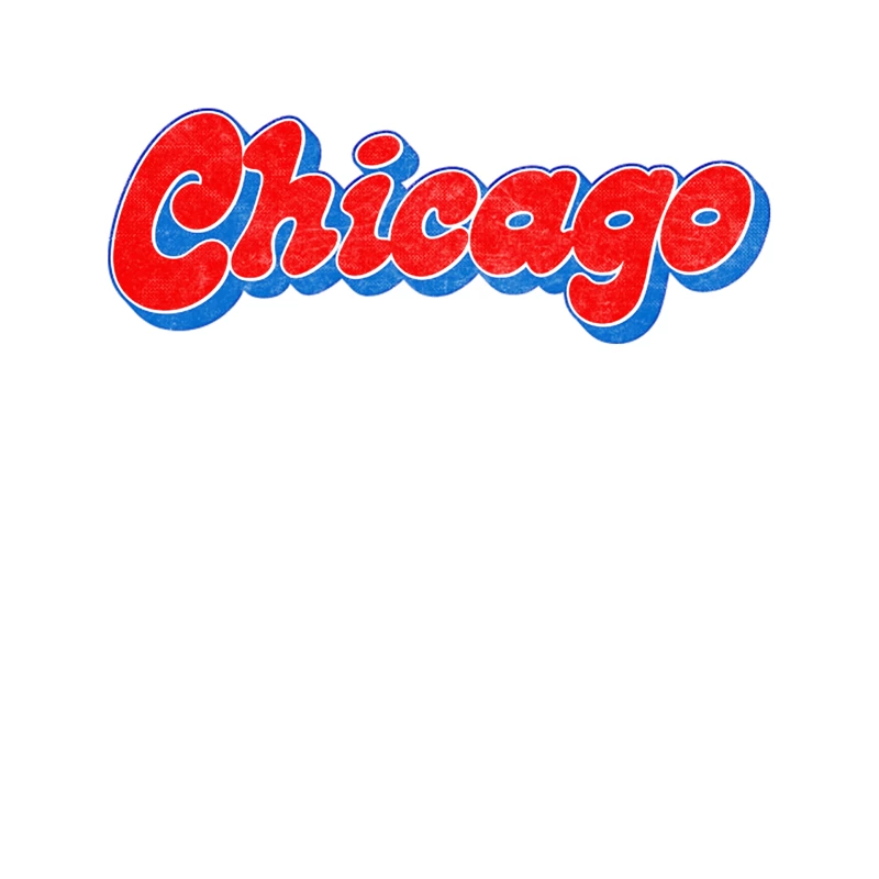 Chicago Cubs   Retro Colors Faded Style Design Tapestry