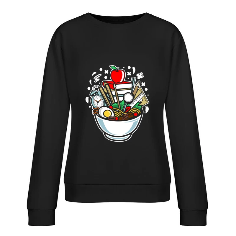 Mélange d'éducation et de cuisine Femme Sweat-shirt à enfiler