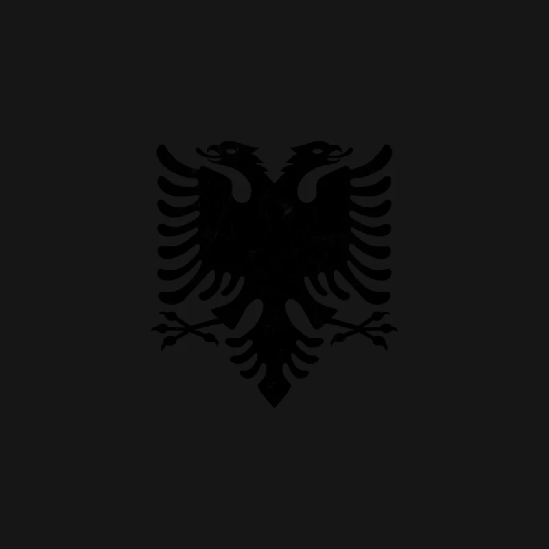 Albania  Faded Vintage Style Eagle Flag Design Desk Mat