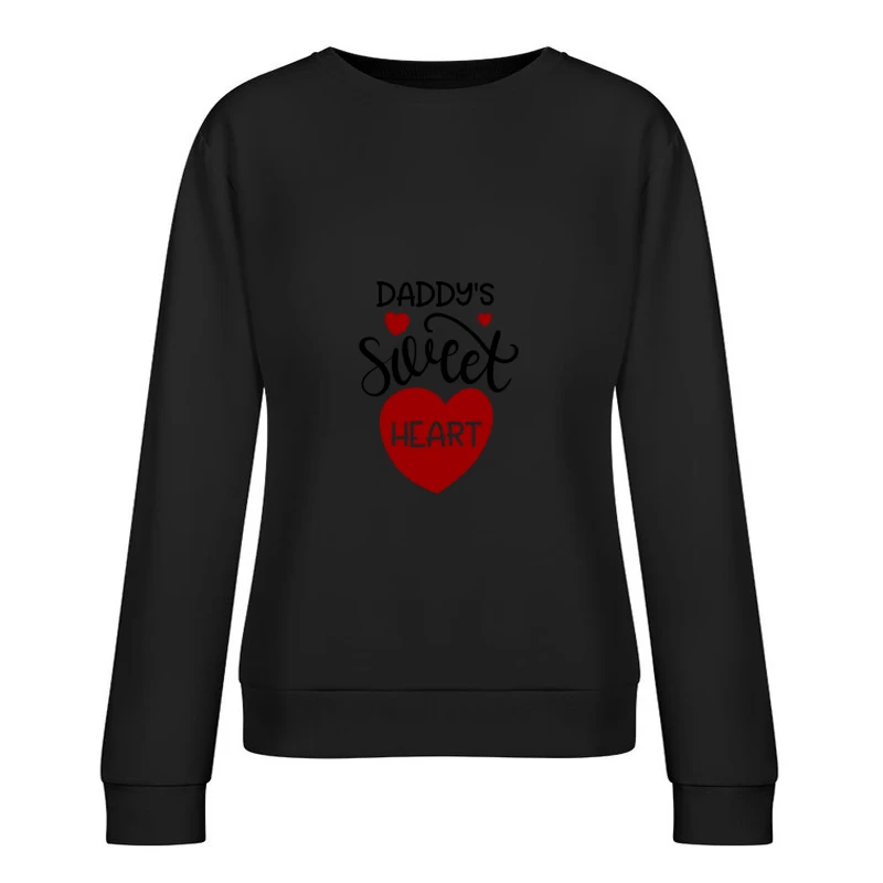 Motif d'amour avec cœur rouge Femme Sweat-shirt à enfiler